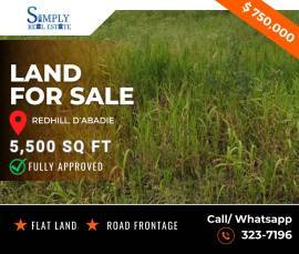 1 Fully Approved Lot in D'Abadie